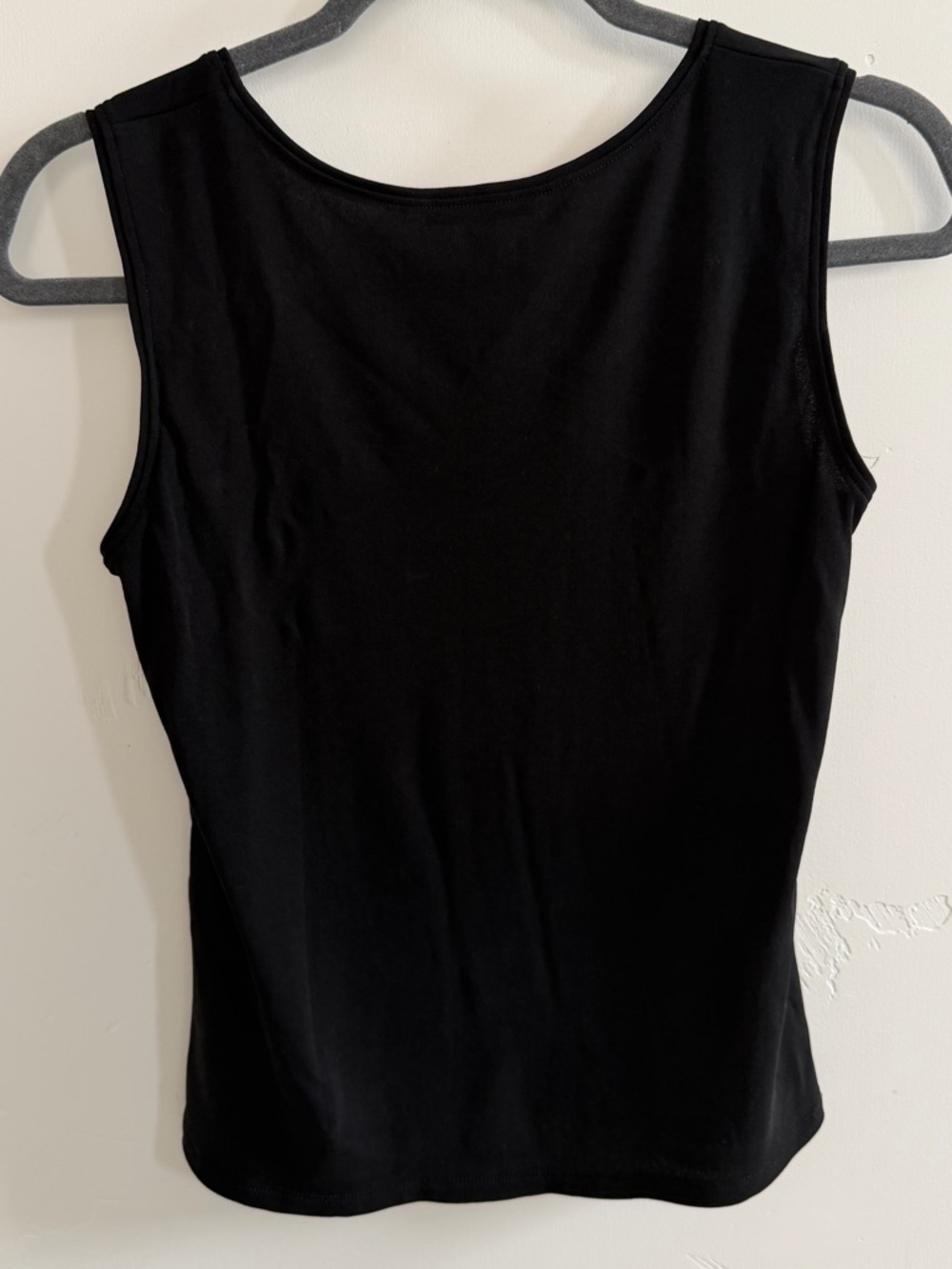Eileen Fisher Black Stretch Crepe Tank / Shell Top XS - Picture 4 of 5
